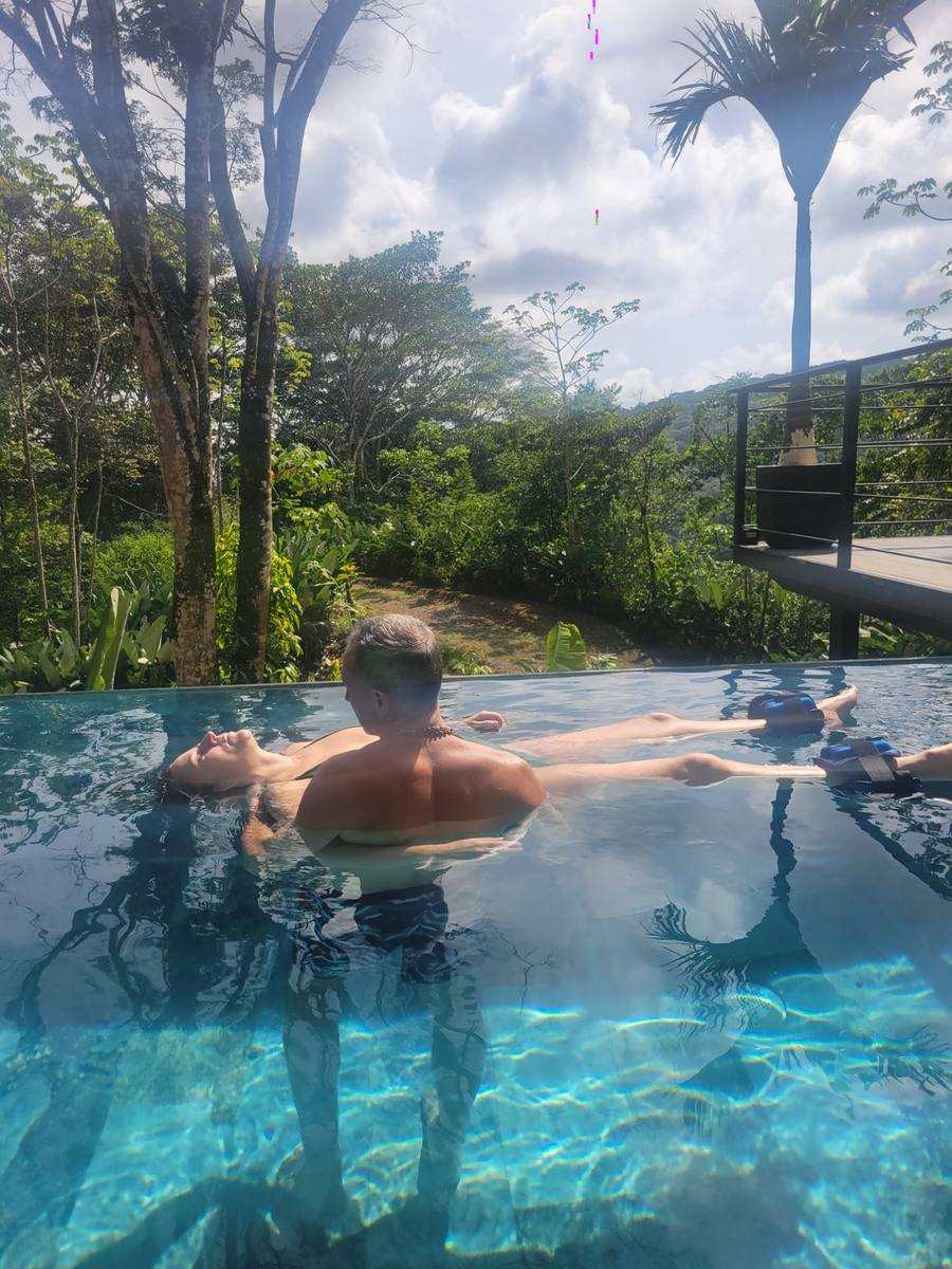 Watsu in the jungle pool