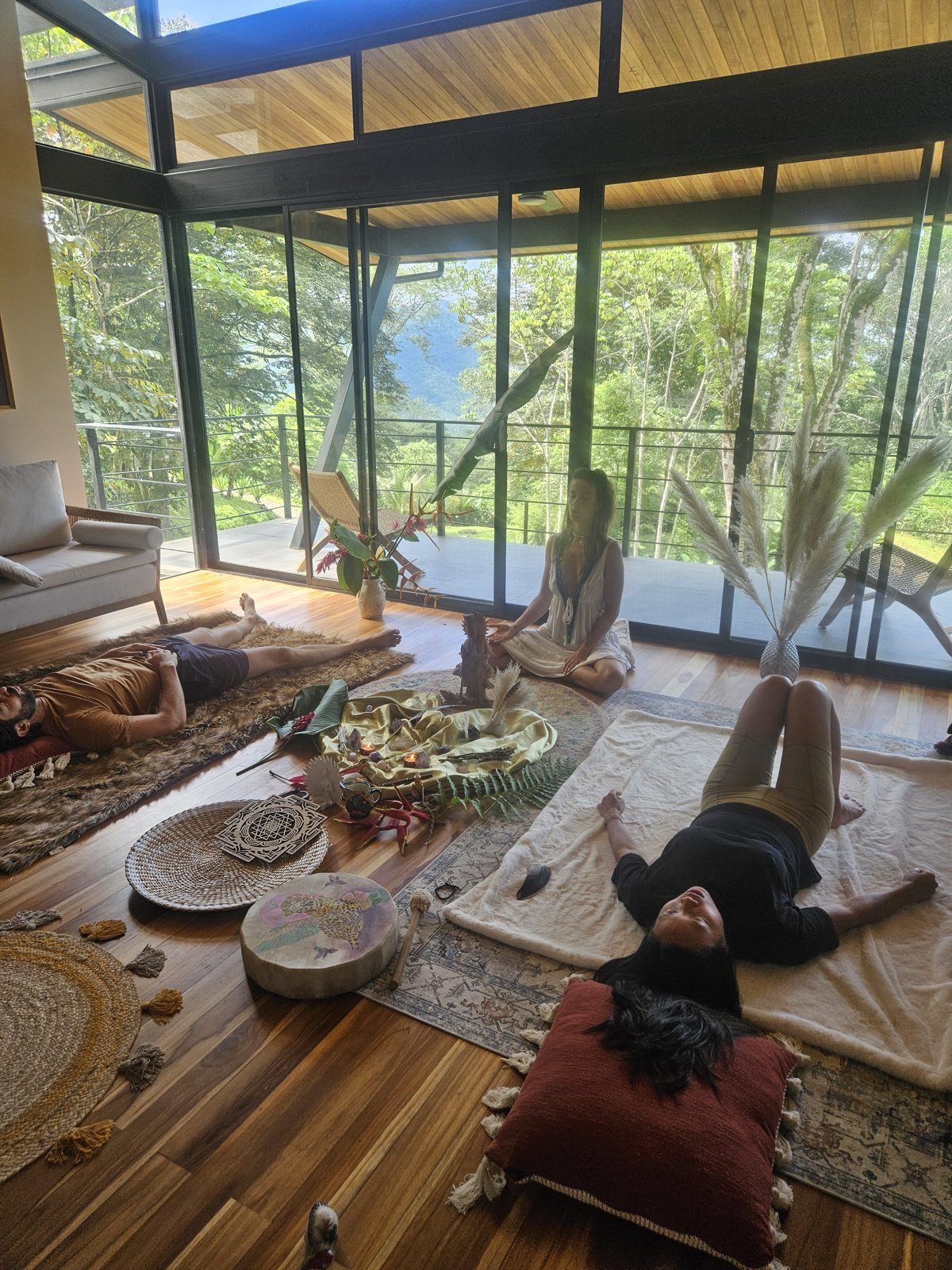 Group somatic circle in the sanctuary